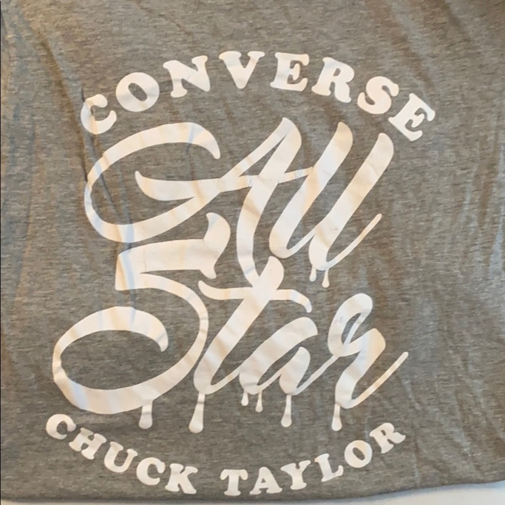 Converse grey tee